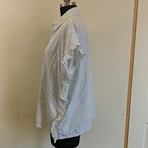 Madewell Ruffled Button-Down - Picture 2 of 5